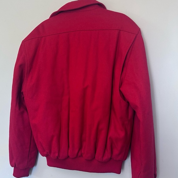 Vintage Members Only red wool Bomber jacket size 47L - Picture 10 of 10